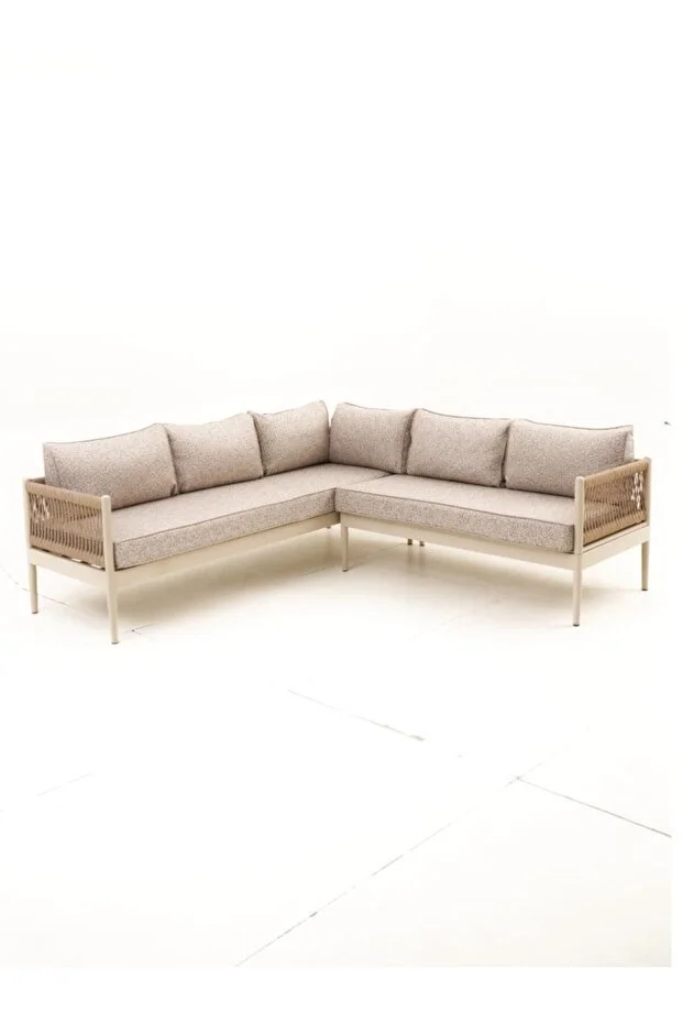 Nadide Bahçe Balkon Köşe Takımı ( Puf Dahil)